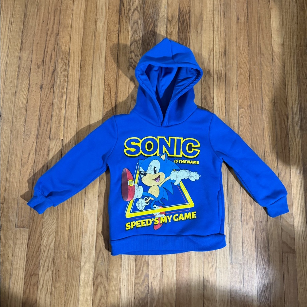 Sonic Blue 5T Hoodie Sweatshirt